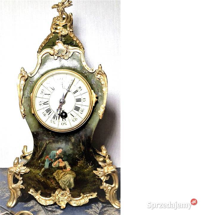 Zegar Francuski Antyczny Kominkowy ok 1885 z Poznań
