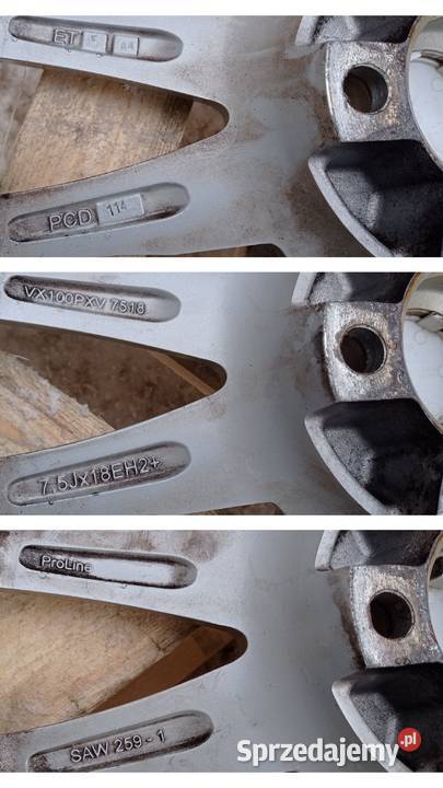 5x1143 18 Felgi Koła Aluminiowe 24545R18 RENAULT