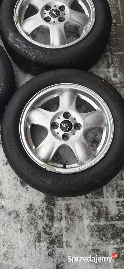 Alufelgi 4x100 15 koła z oponami zimowymi mini Kozienice