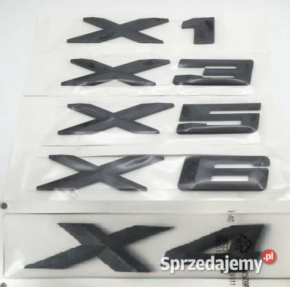 NOWE logo znaczek emblemat X1 X3 X4 X5 X6 czarny Zamość