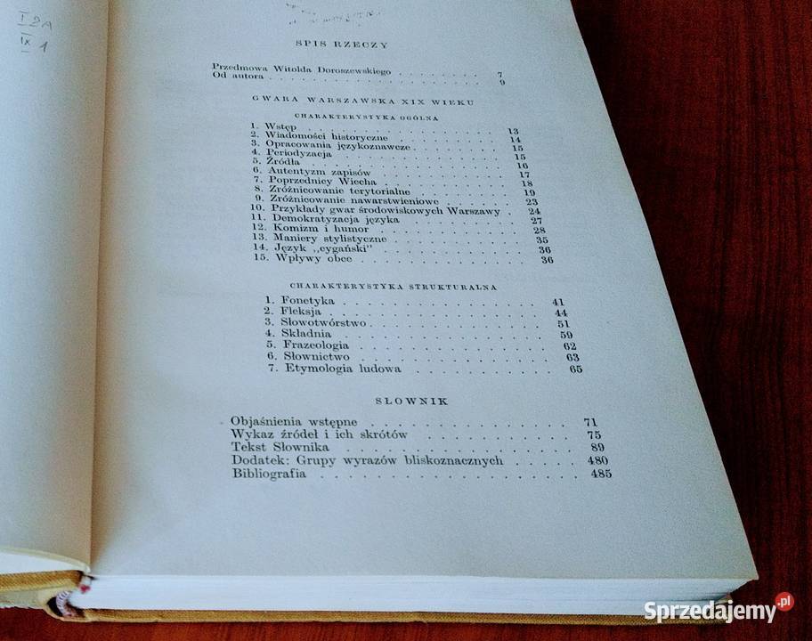 Słownik gwary warszawskiej XIX wieku Bronisław pomorskie Gdańsk