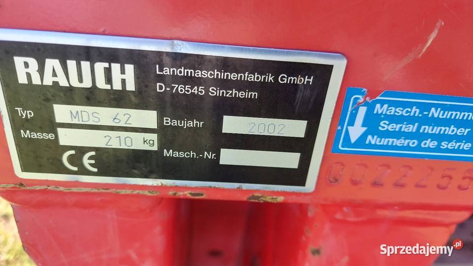 Rozsiewacz nawozów RAUCH MDS 62 mały lekki Kędzierzyn-Koźle