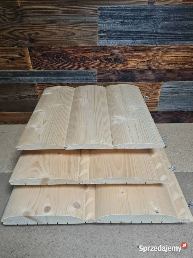 DESKA PŁASKA PÓŁBAL z warkoczem 220x28 PŁAZÓWKA Domaradz