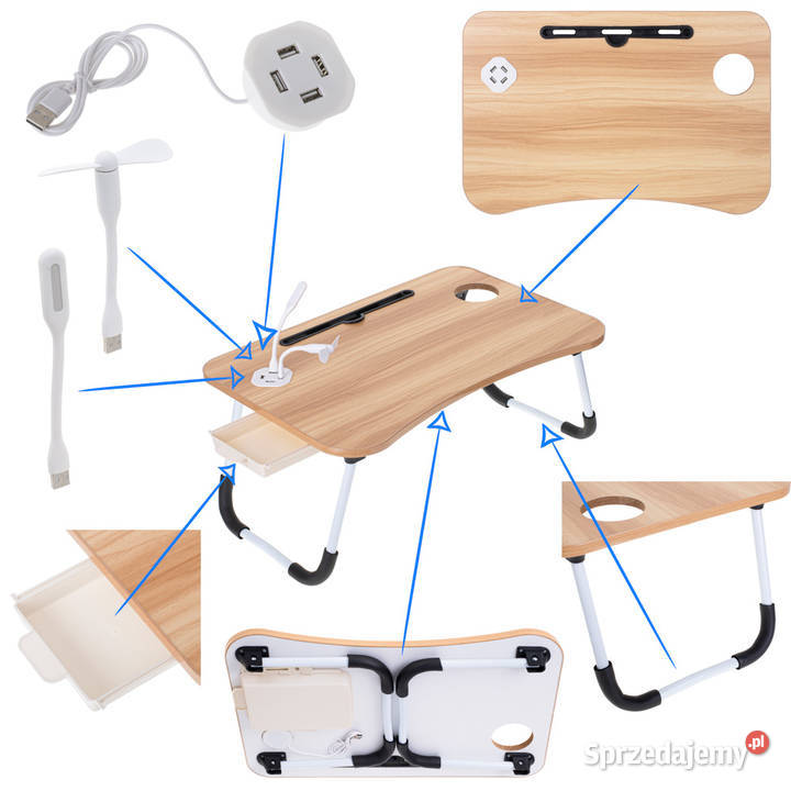 Stolik pod laptopa z wejściem USB Lublin