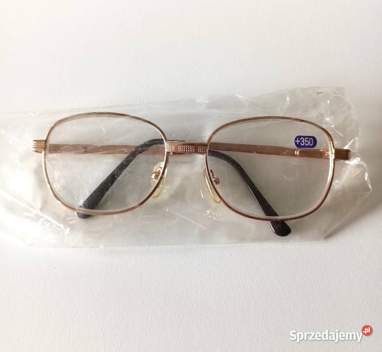 Okulary korekcyjne 350 Szkło z PRLUu vintage łódzkie Łódź