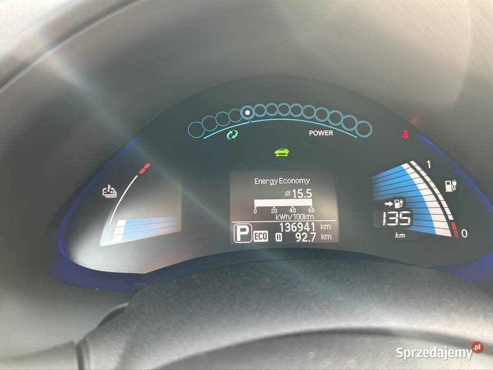 Nissan Leaf Tekna poliftingowy pompa ciepła lakier metallic Wojcieszyce