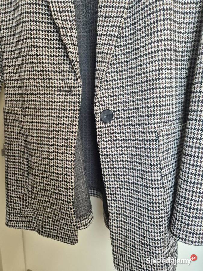 Marynarka damska w pepitke marki HM rozmiar S Brzezna