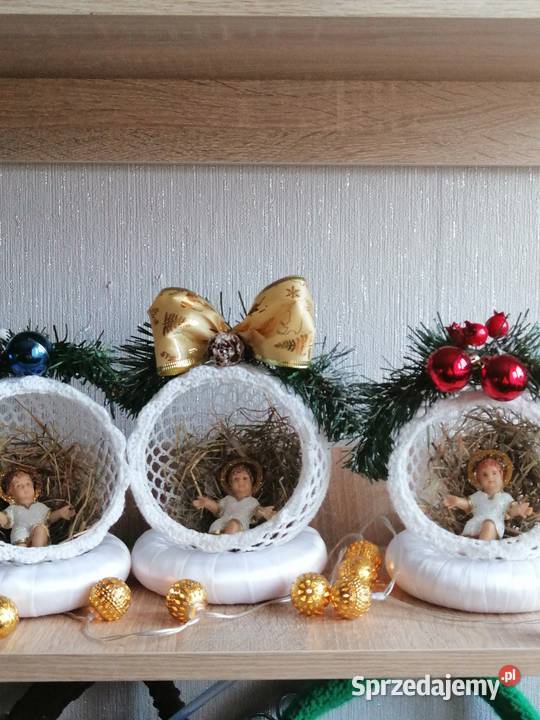 Stroik świąteczny szydelkowy Ozdoby świąteczne Katowice