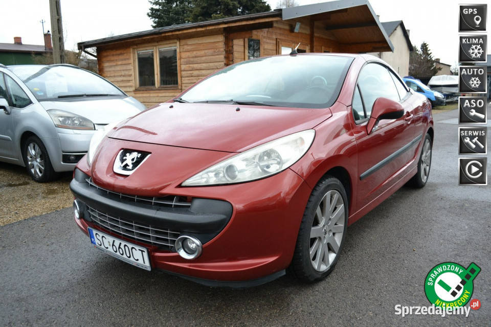 Peugeot 207 CC ładny Peugeot 207 CC 16 benzyna ASR (kontrola trakcji) Samochody osobowe Częstochowa