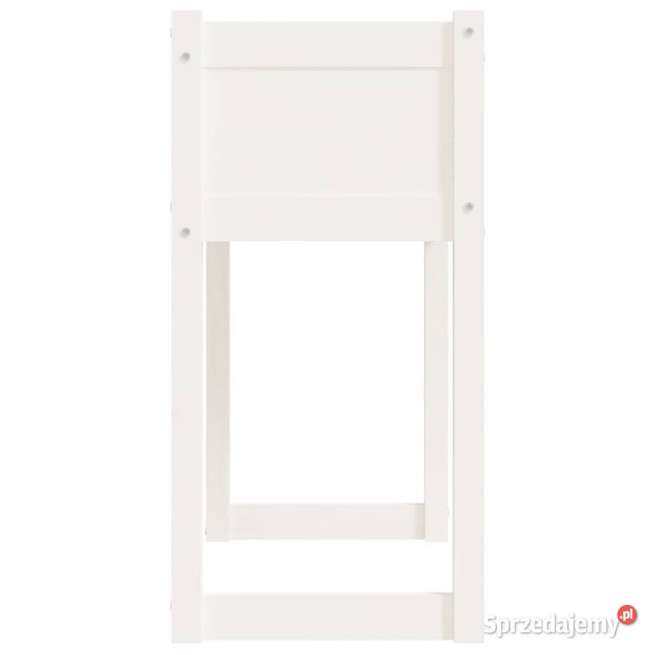Donica biała 78x40x81 lite drewno sosnowe Warszawa