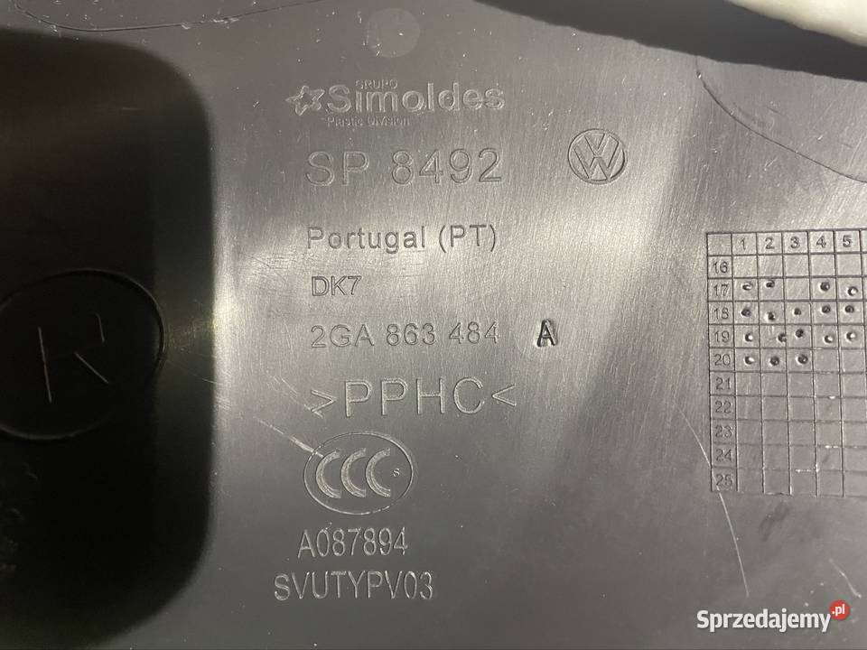 osłona tapicerka plastik lewa prawa vw Szczecin