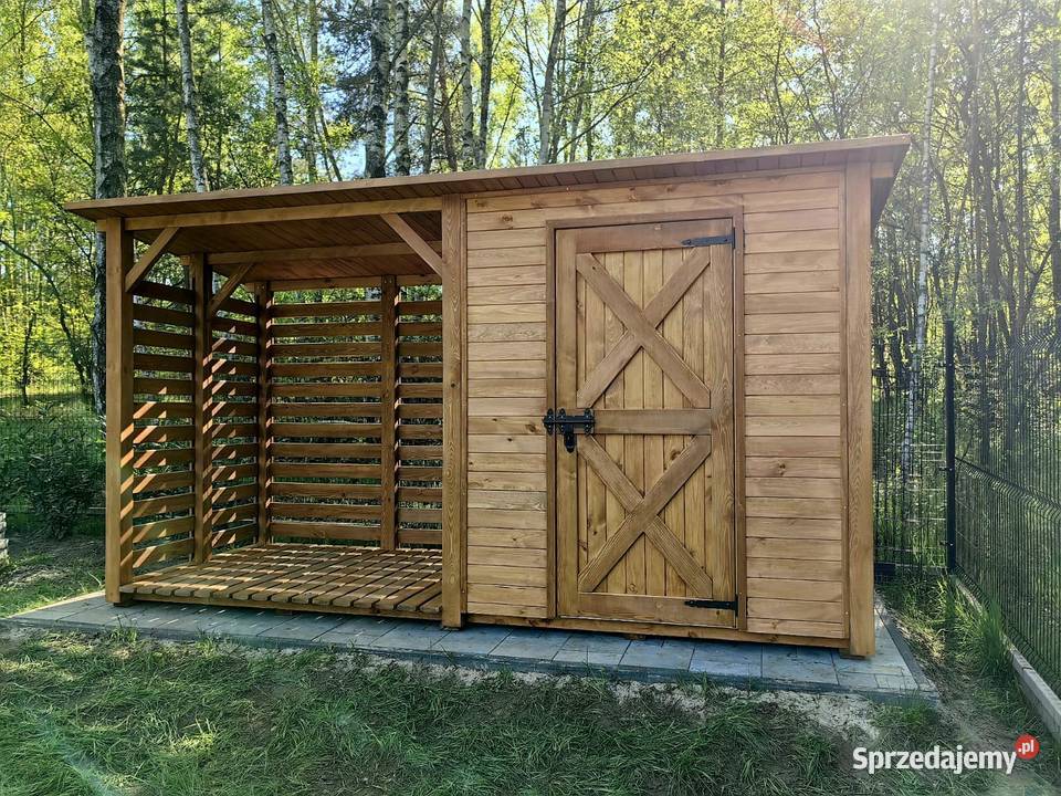 Drewutnia 2 x 15m domek 2 x 15m z dachem Kalety sprzedam