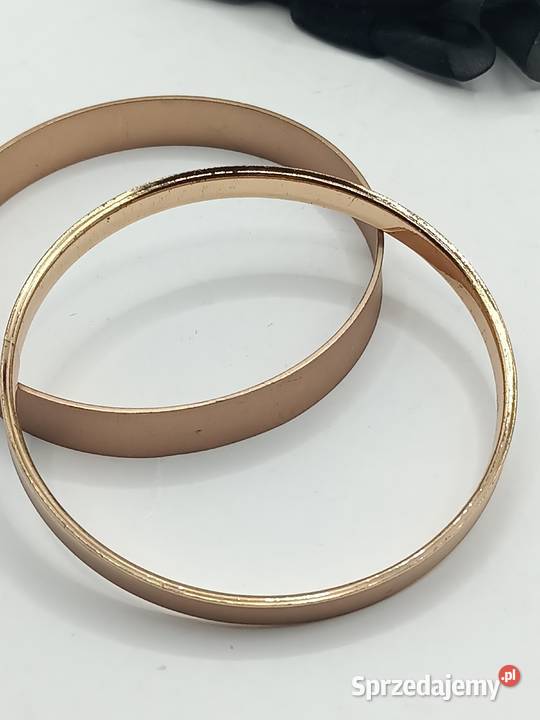 BIŻUTERIA bransoletka koła 2 sztuki metal lubelskie Zamość sprzedam