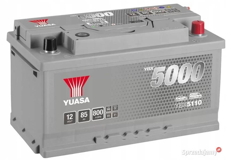 Akumulator Yuasa Silver 12V 85Ah 800A Prawy Plus Pozostałe dolnośląskie