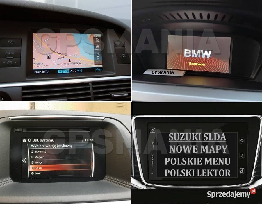 Serwis GPS aktualizacja nawigacje wbudowane Zgierz sprzedam