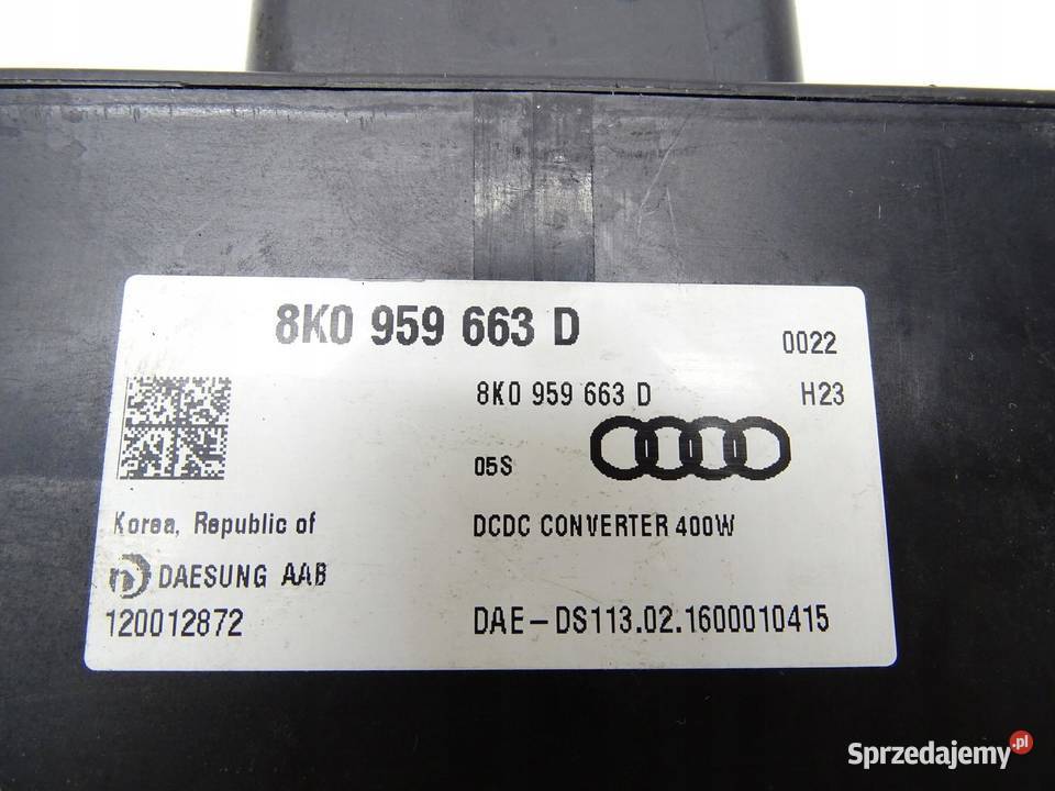 MODUŁ STEROWNIK NAPIĘCIA 8K0959663D AUDI A3 8P sprzedam