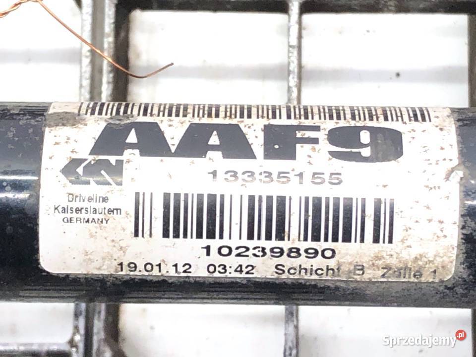 PÓŁOŚ LEWY PRZÓD OPEL ASTRA J 13335155 17 110