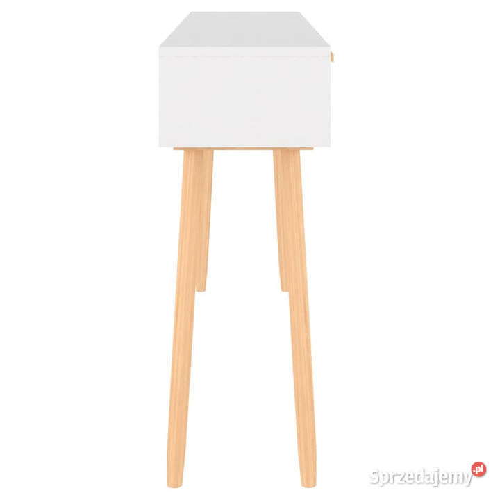 Stolik konsolowy biały 105x30x75 drewno sosnowe mazowieckie Warszawa