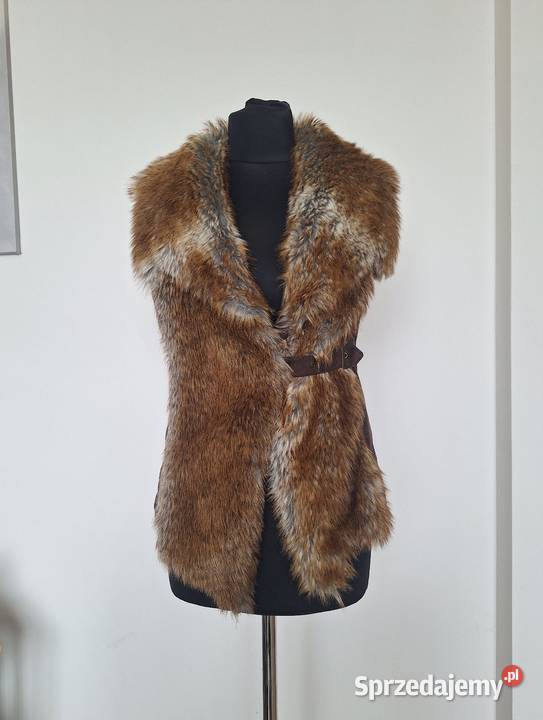 Przepiękny jesienny przejściowy bezrękawnik z Kurtki i płaszcze Kraków