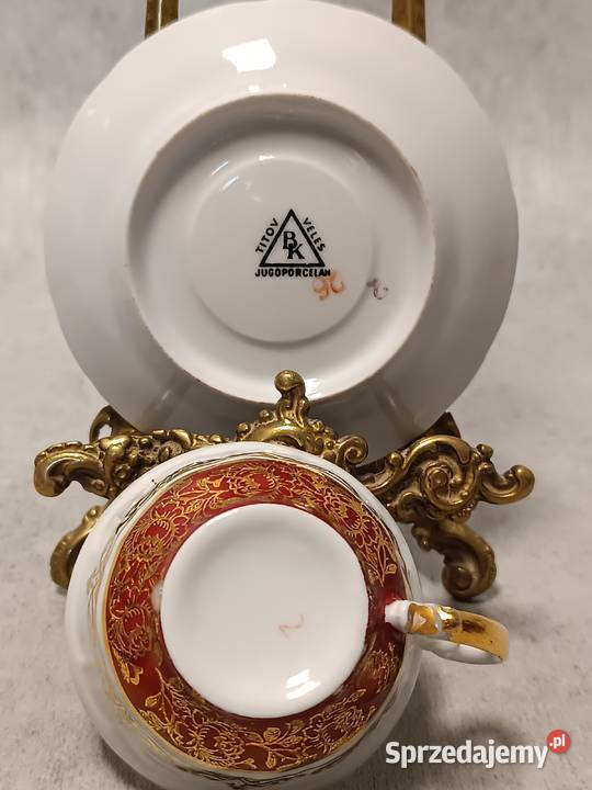 BK TITOV VELES Filiżanka Duet JUGOPORCELAN Legnica