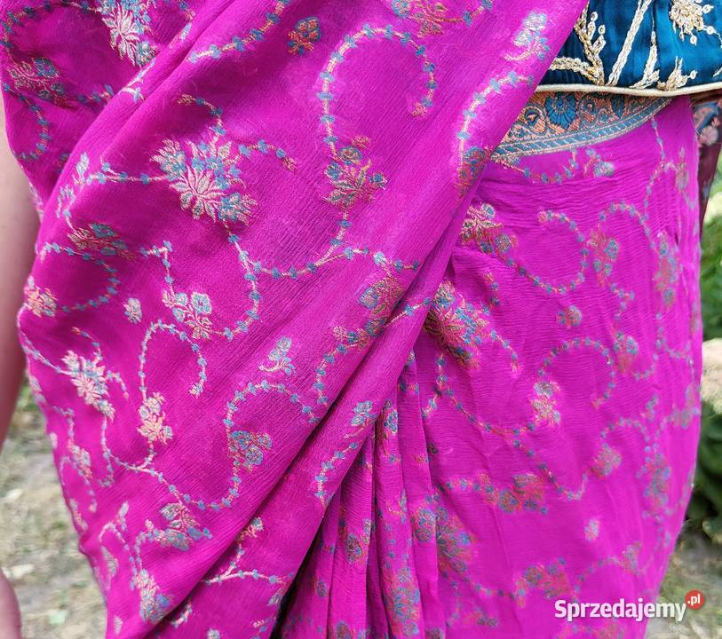 Piękne sari banarasi saree saari Indie Bollywood Rozmiar 38(M) Szczecin
