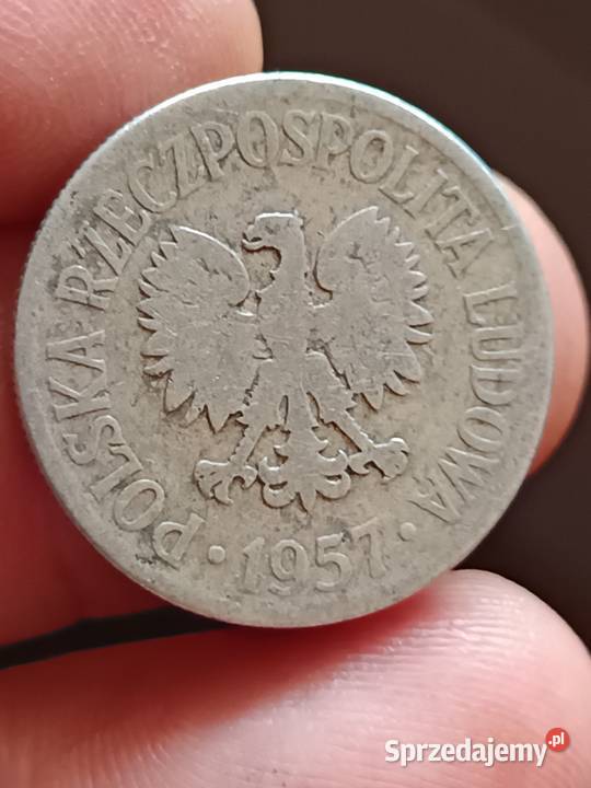 Sprzedam monete lekka skretka 50 groszy 1957 lubelskie Chełm