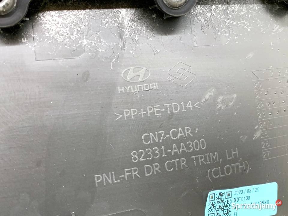 BOCZEK DRZWI LEWY PRZÓD HYUNDAI ELANTRA VII podkarpackie