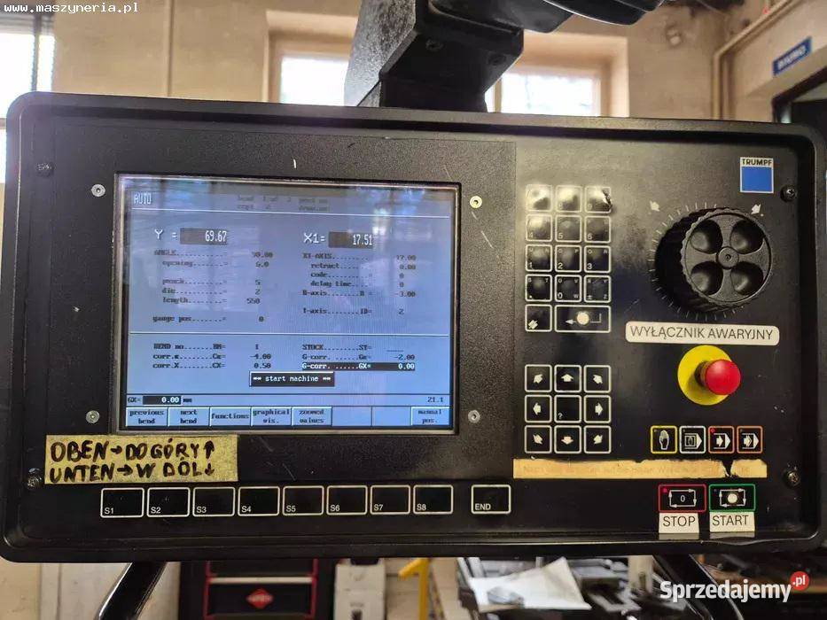 Prasa krawędziowa CNC TRUMPF TrumaBend V50 dolnośląskie Jelenia Góra