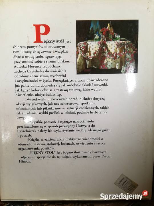 Książka Piękny stół Florence Goudchaux łódzkie Sieradz