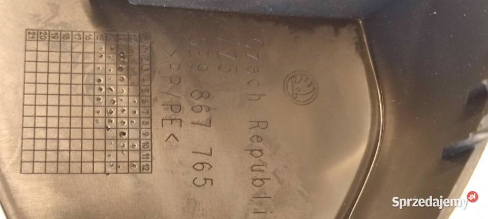 SKODA OCTAVIA III OSŁONA SŁUPKA LEWA TYŁ KOMBI