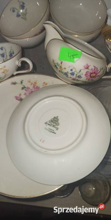 Filiżanka do herbaty z talerzykiem deserowym Porcelana i szkło Gdańsk