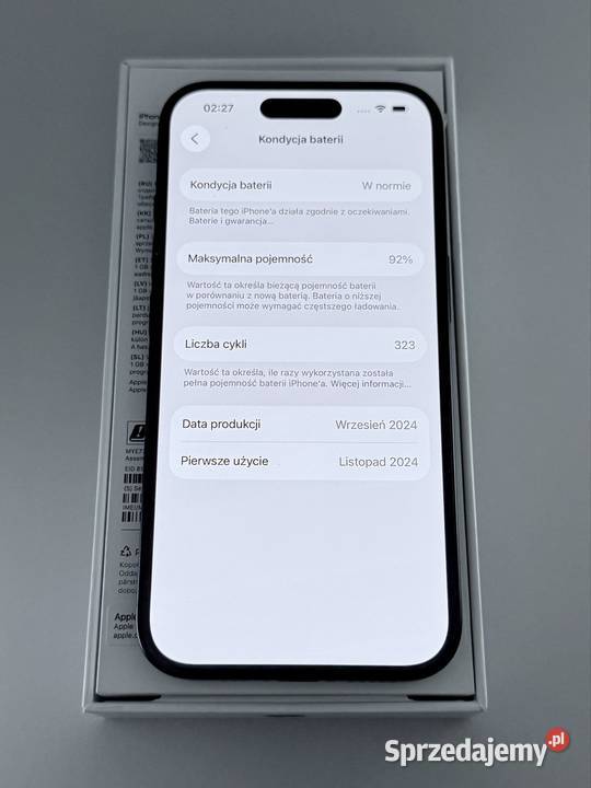 Iphone 16 128Gb 92 kondycji małopolskie