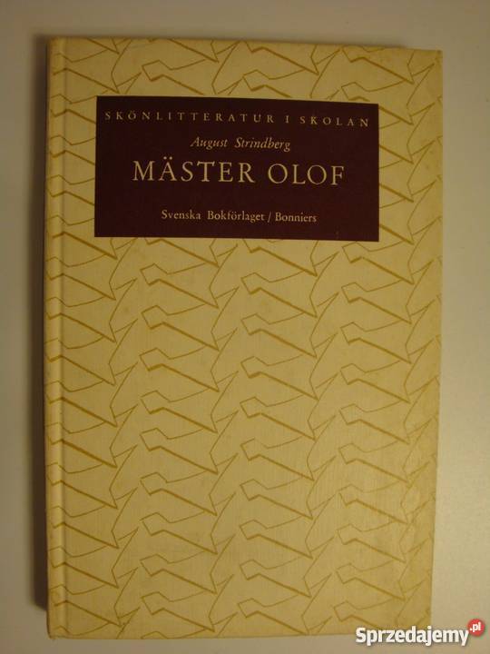 MASTER OLOF AUGUST STRINDBERG Rok wydania 1963 Elbląg