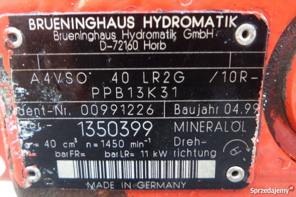 POMPA Hydrauliczna Hydromotor BOSCH REXROTH 2x wielkopolskie Opalenica