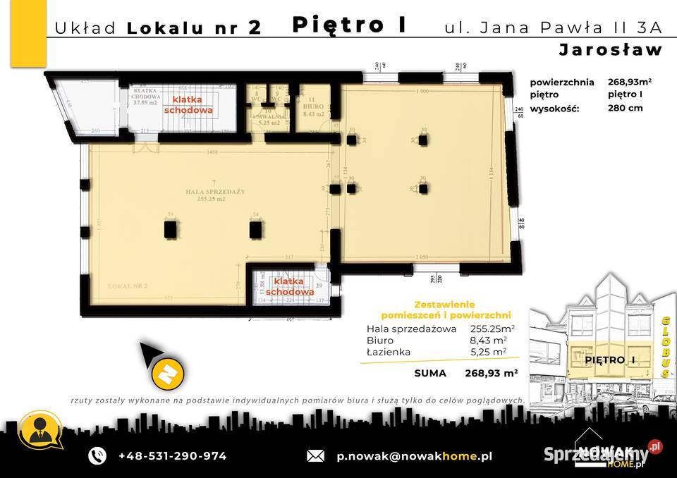 PRZETARG na Lokale na wynajem Jana Pawła II 3a od ulicy Lokale użytkowe Jarosław