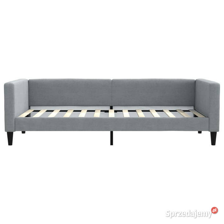 Sofa rozsuwana z szufladami jasnoszara tkanina sprzedam