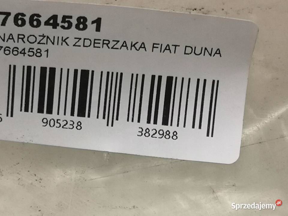 NAROŻNIK ZDERZAKA PRAWY TYŁ FIAT DUNA 19861990