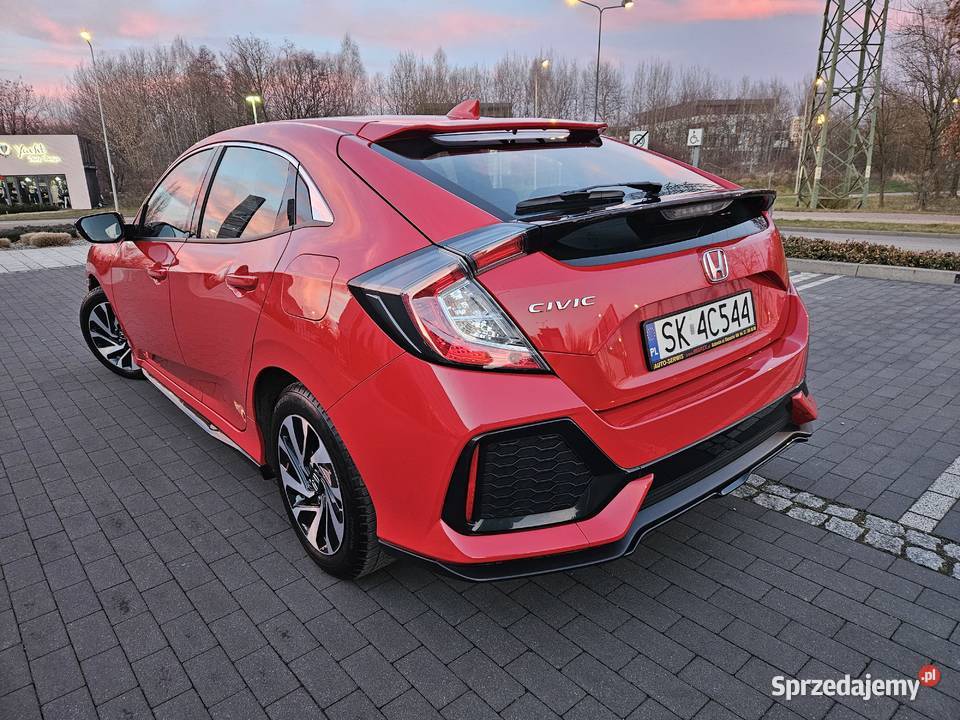 Honda Civic X Czytanie Znaków Asystent Pasa centralny zamek śląskie