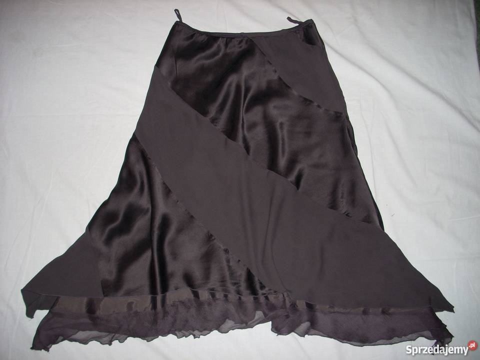 Fenn Wright Manson Jedwabna Długa Spódnica 40 42