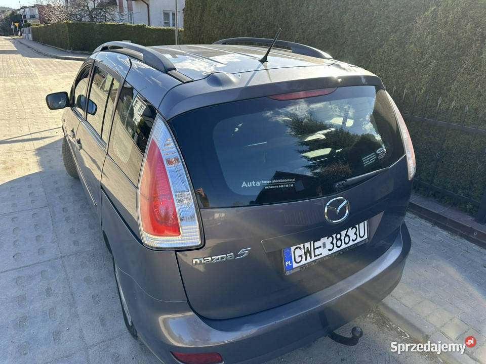 Mazda 5 1 rej 2009 2 wł 7 miejsc polski salon ABS Wejherowo