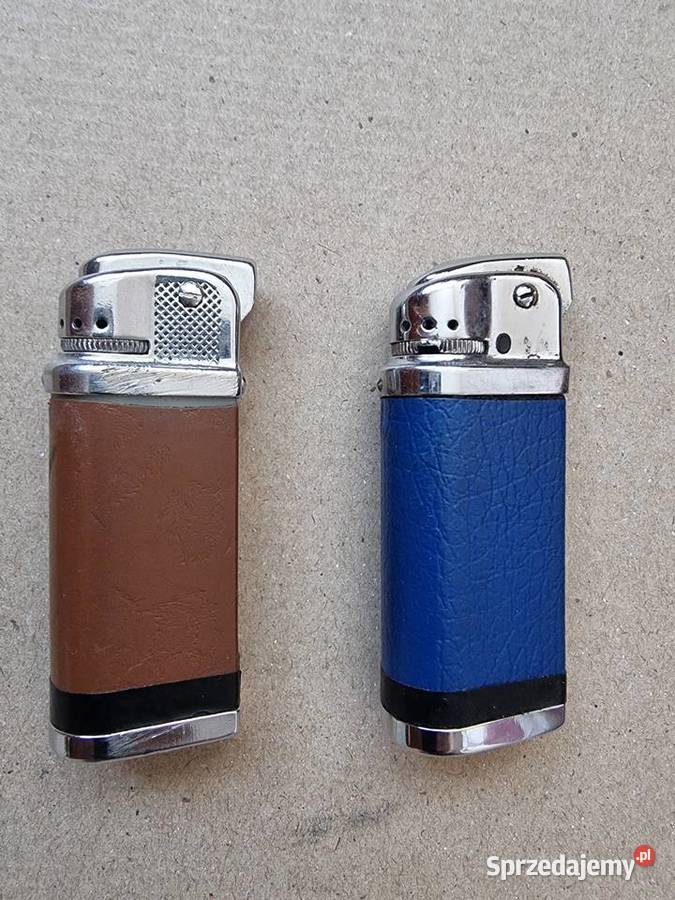 Zapalniczki 2 Niebieska Brązowa kamień benzyna śląskie Sosnowiec sprzedam