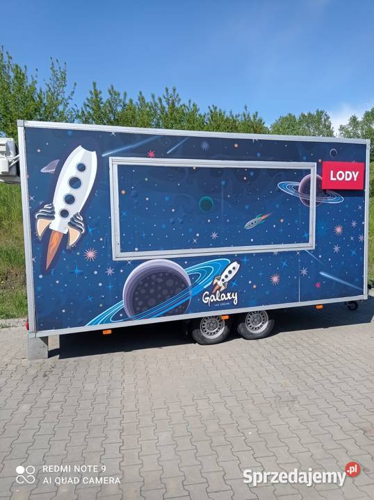 Gotowy biznes Przyczepa z lodami goframi granitą Warszawa