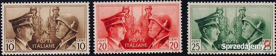 WŁOCHY 1941PRÓBY KOLORÓWseria nie wydanaRZADKA Człuchów