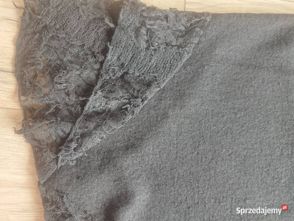 Spódnica czarna z wełny parzonej 4446 Szczecin