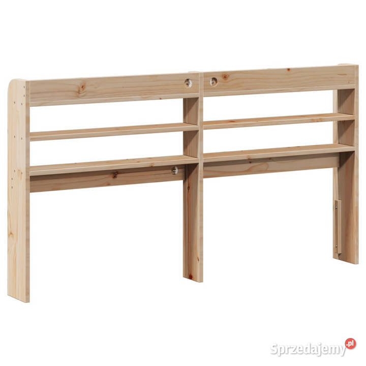 Wezgłowie do łóżka z półkami 160 lite drewno sprzedam