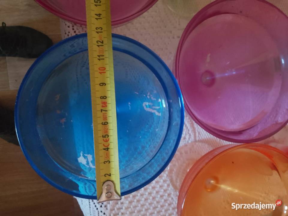 zestaw kolorowych misek pucharków 14 sztuk dolnośląskie Legnica sprzedam