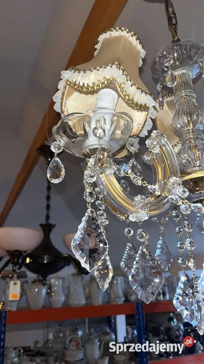 Żyrandol kryształowy Pięcioramienny Maria Teresa Gdańsk sprzedam
