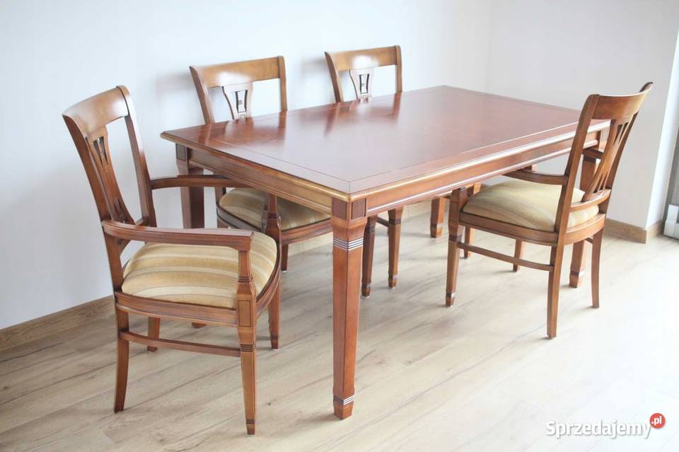 Klasyczny zestaw jadalniany stół rozkładany Gastronomia śląskie Góra