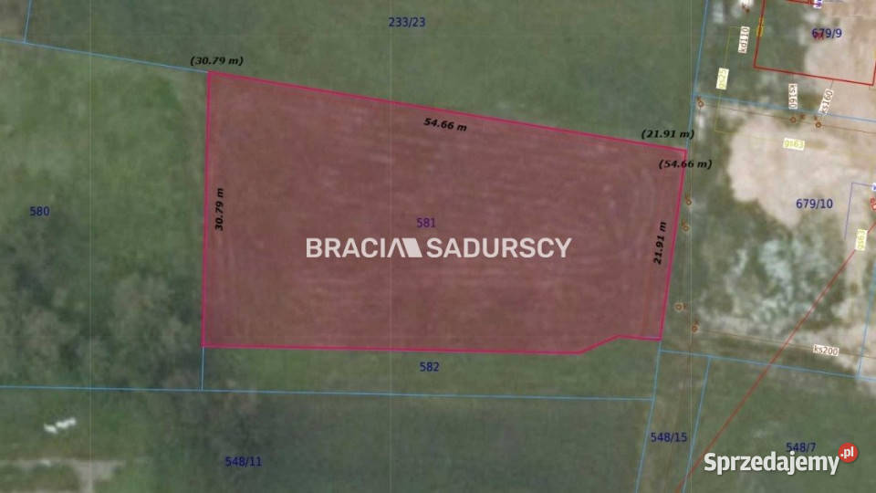 Działka 1412m2 Wielka Wieś Bliźniaków szambo małopolskie