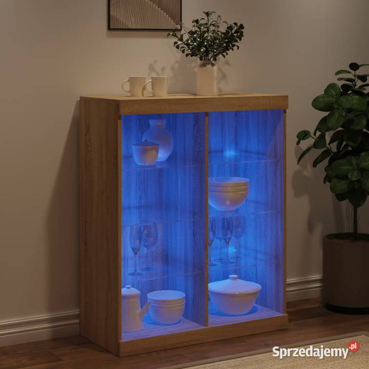 Szafka z oświetleniem LED dąb sonoma 81x37x100 Warszawa